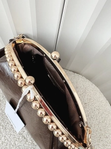 Valentino Creations torebka listonoszka czekoladowa