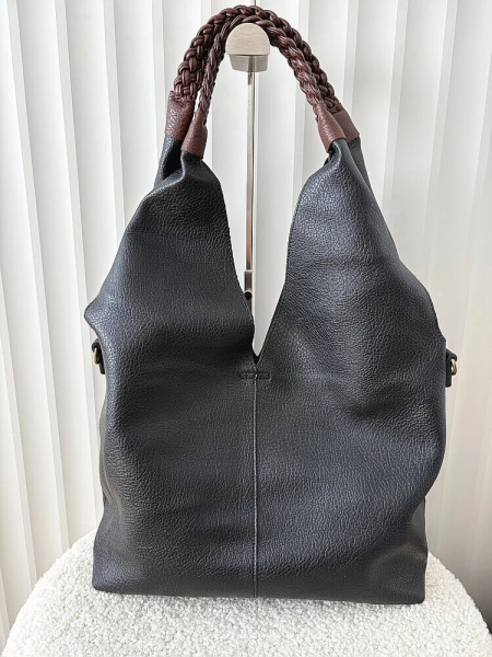 Maxfly torebka shopper na ramię i listonoszka 2w1 czarna