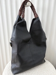 Maxfly torebka shopper na ramię i listonoszka 2w1 czarna