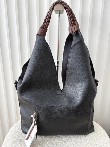 Maxfly torebka shopper na ramię i listonoszka 2w1 czarna