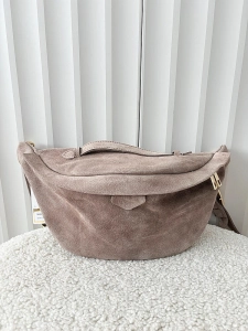 Laura Biaggi nerka maxi zamszowa taupe