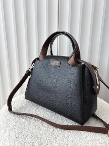 Gallantry torebka mini shopper czarna z brązowym