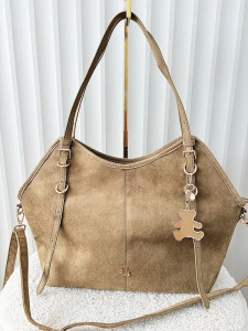 Lulu Castagnette torebka shopper beżowa ekozamsz