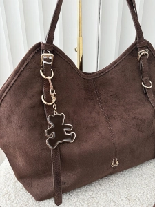 Lulu Castagnette torebka shopper czekoladowa ekozamsz