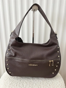 Massimo Contti torba shopper na ramię czekoladowa