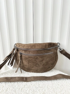 Torebka nerka ciemnozielona khaki ekozamsz zip