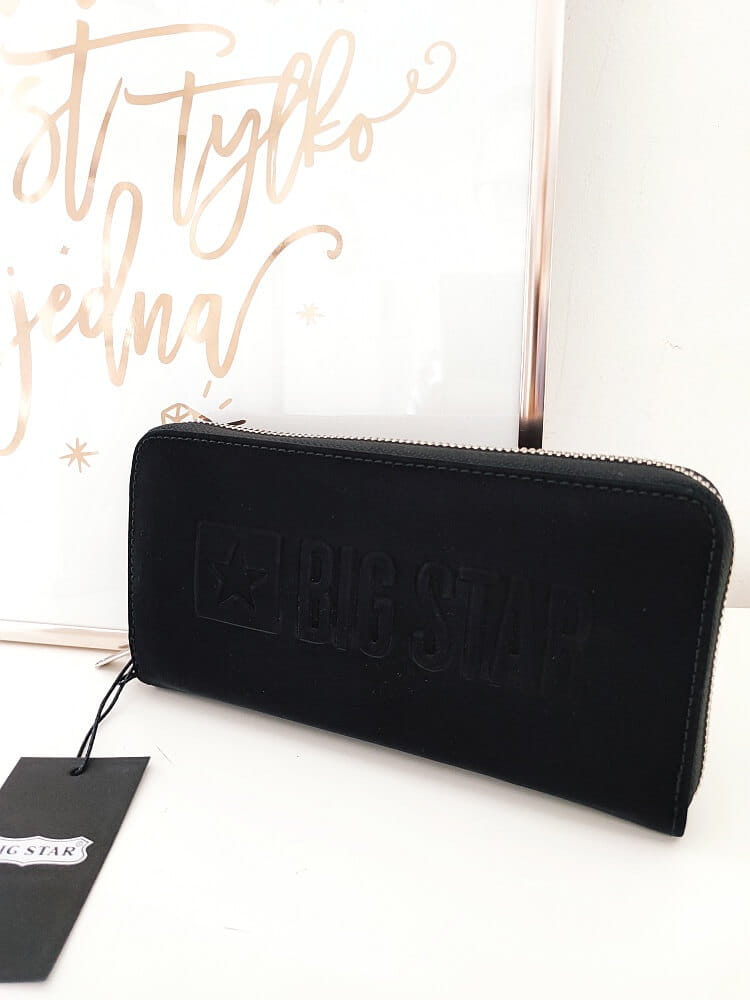 Big Star portfel czarny logowany