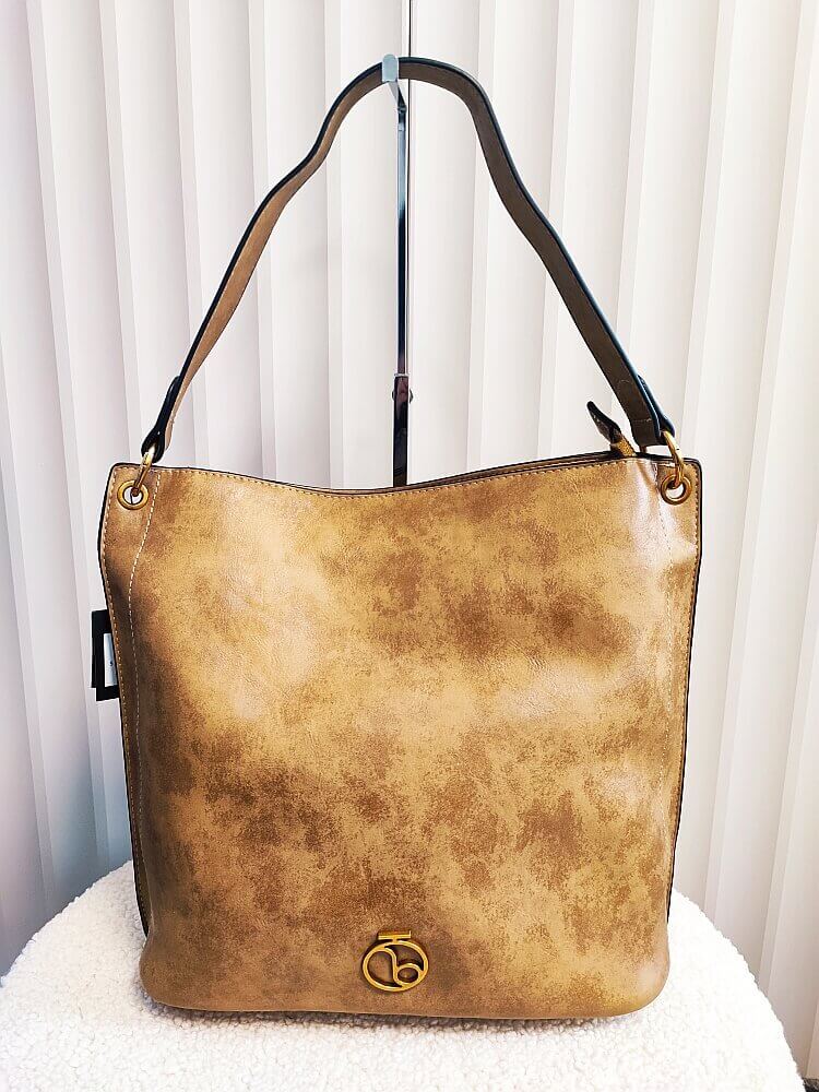 Nobo torba shopper na ramię ciemnobeżowa