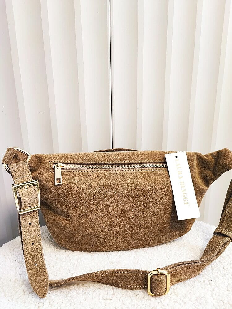 Laura Biaggi nerka maxi zamszowa taupe