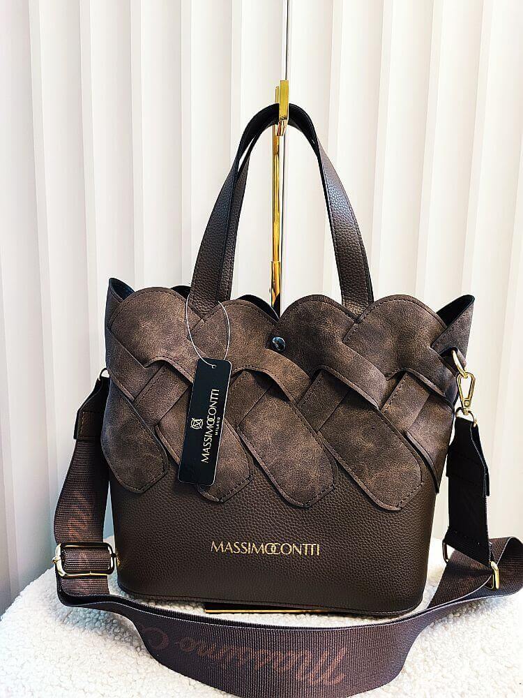 Massimo Contti torba shopper brązowa 