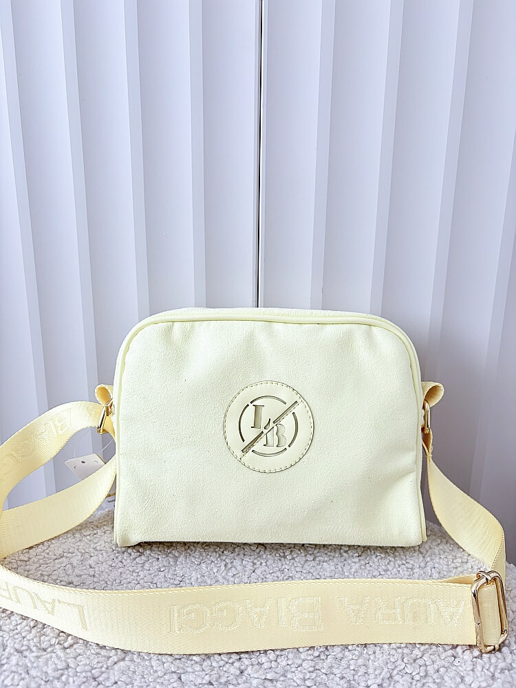 Laura Biaggi torebka listonoszka żółta ekozamsz