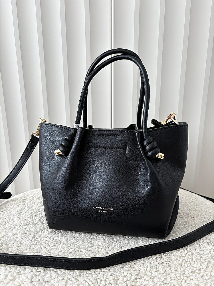 David Jones torebka mini shopperka czarna