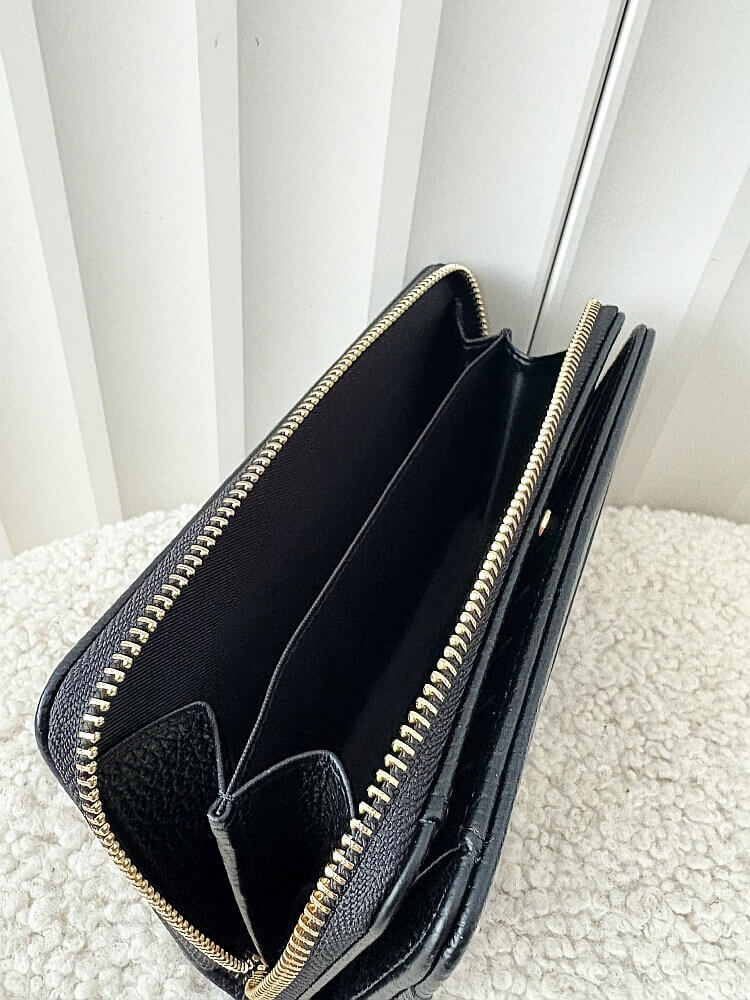 Gallantry duży portfel czarny z napisem