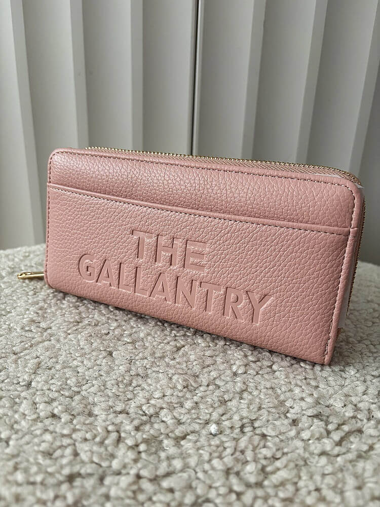 Gallantry duży portfel różowy z napisem