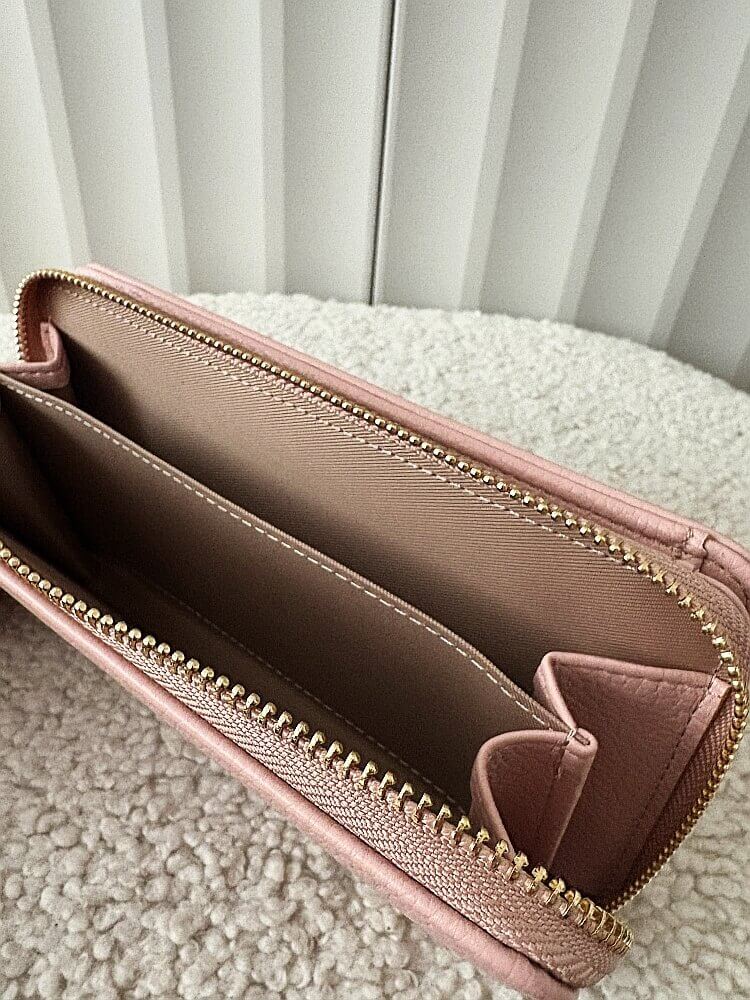 Gallantry duży portfel różowy z napisem