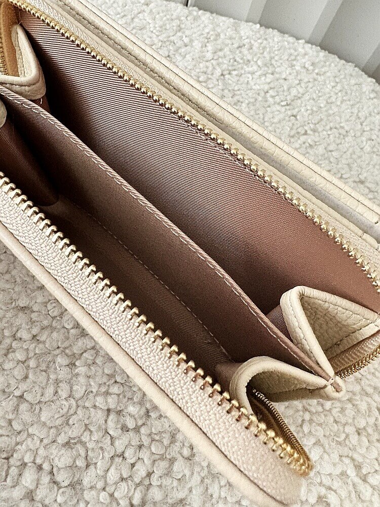 Gallantry portfel beżowy z napisem