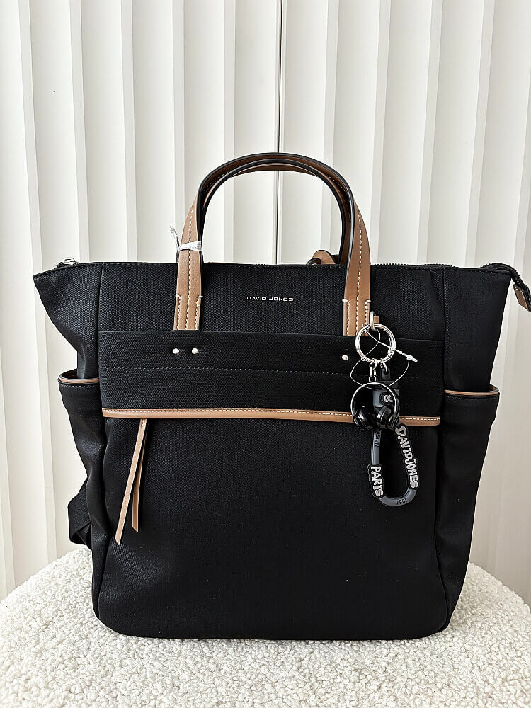 David Jones torebka plecak na laptopa czarna