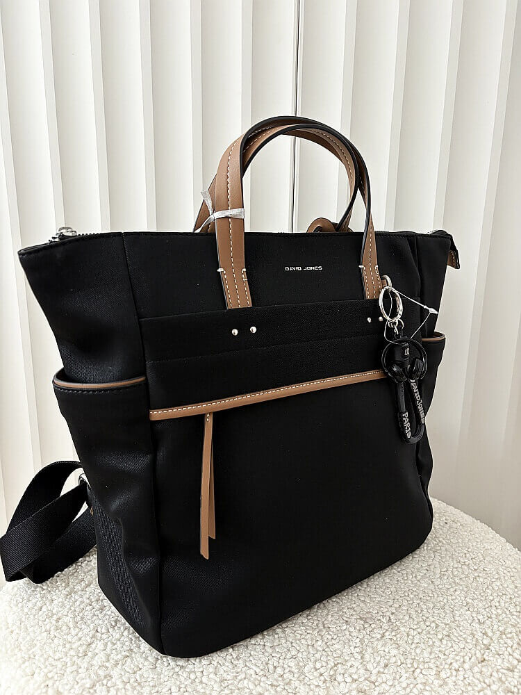 David Jones torebka plecak na laptopa czarna