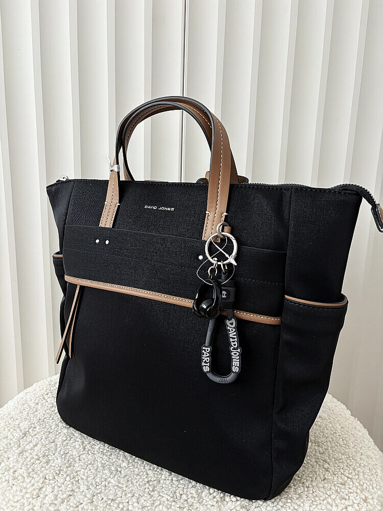 David Jones torebka plecak na laptopa czarna