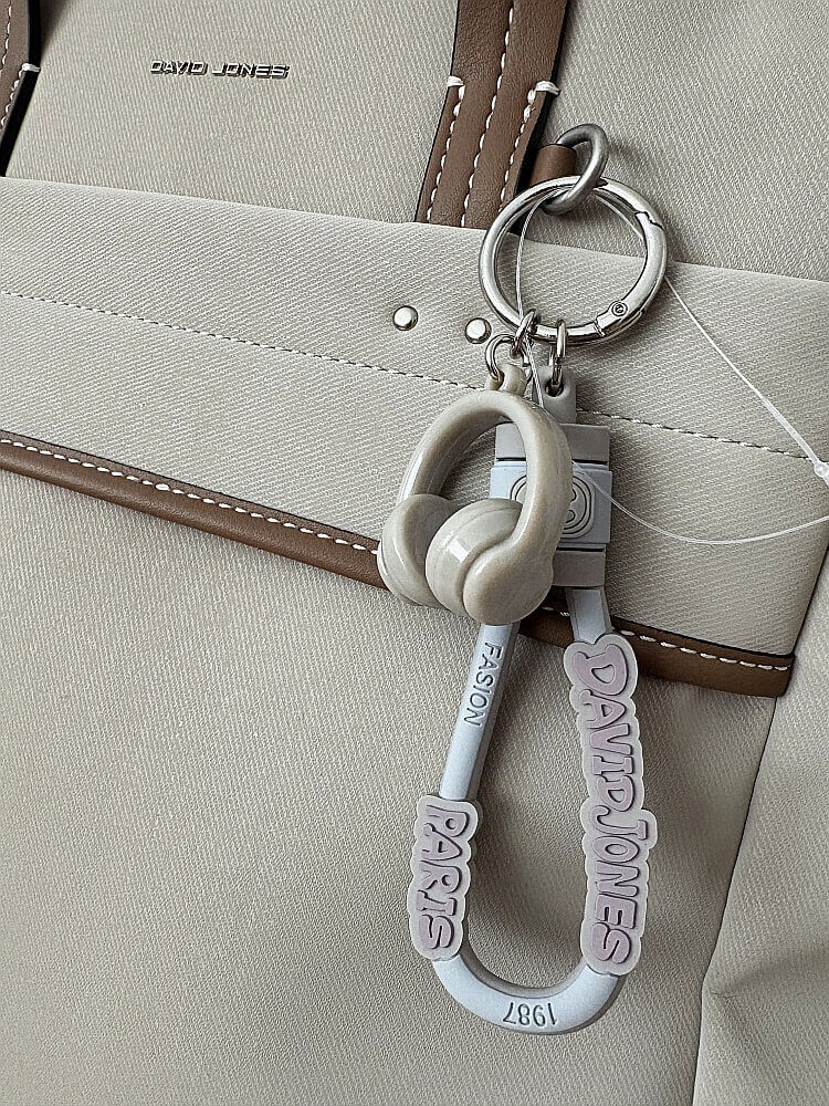 David Jones torebka plecak na laptopa beżowa