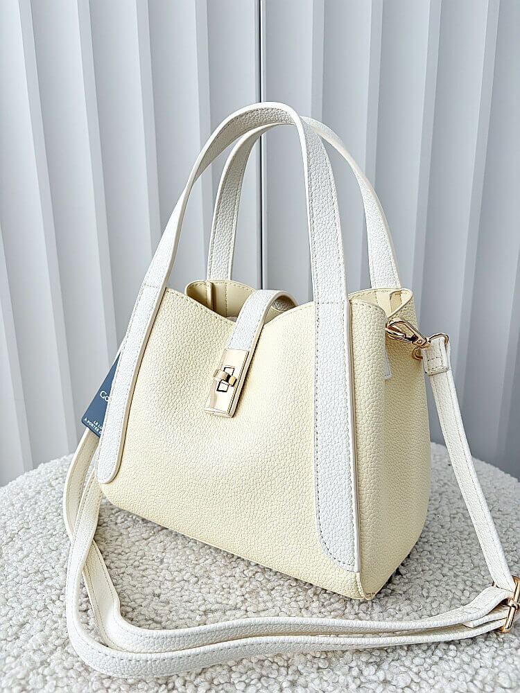 Gallantry torebka mini shopperka jasnożółta