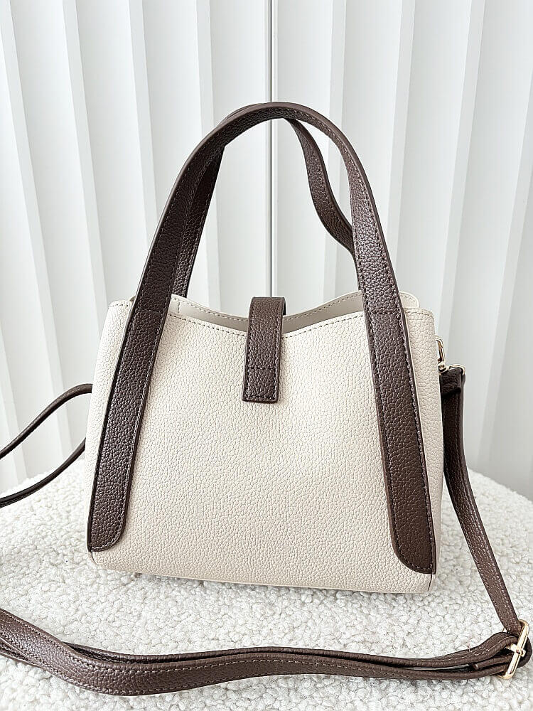 Gallantry torebka mini shopperka beżowa z brązowym