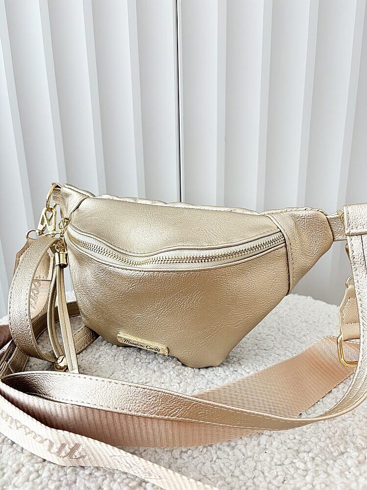 Massimo Contti torebka nerka złota