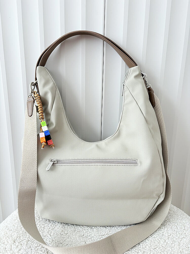 David Jones torebka shopper na ramię beżowa