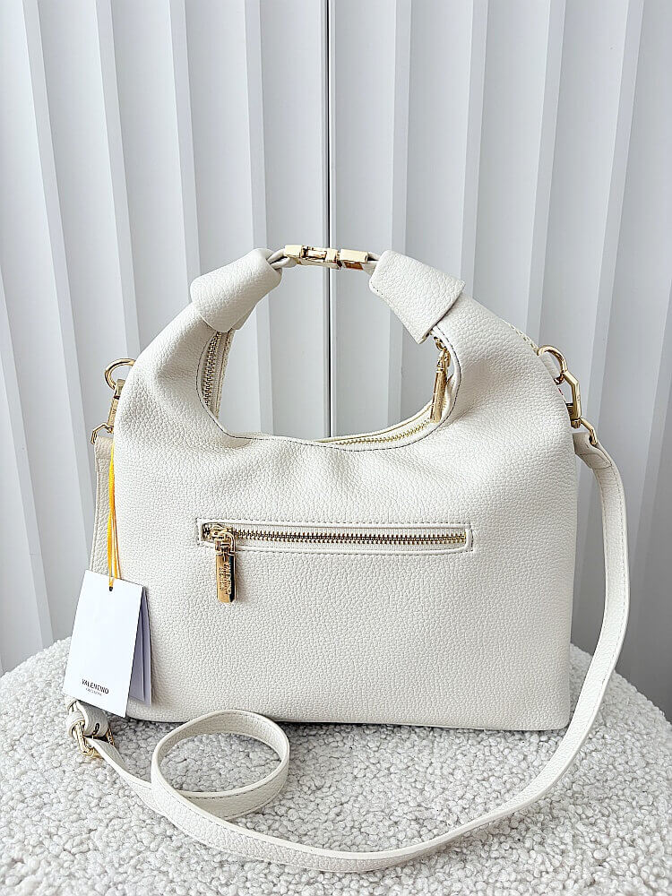 Torebka shopperka ecru plecionka