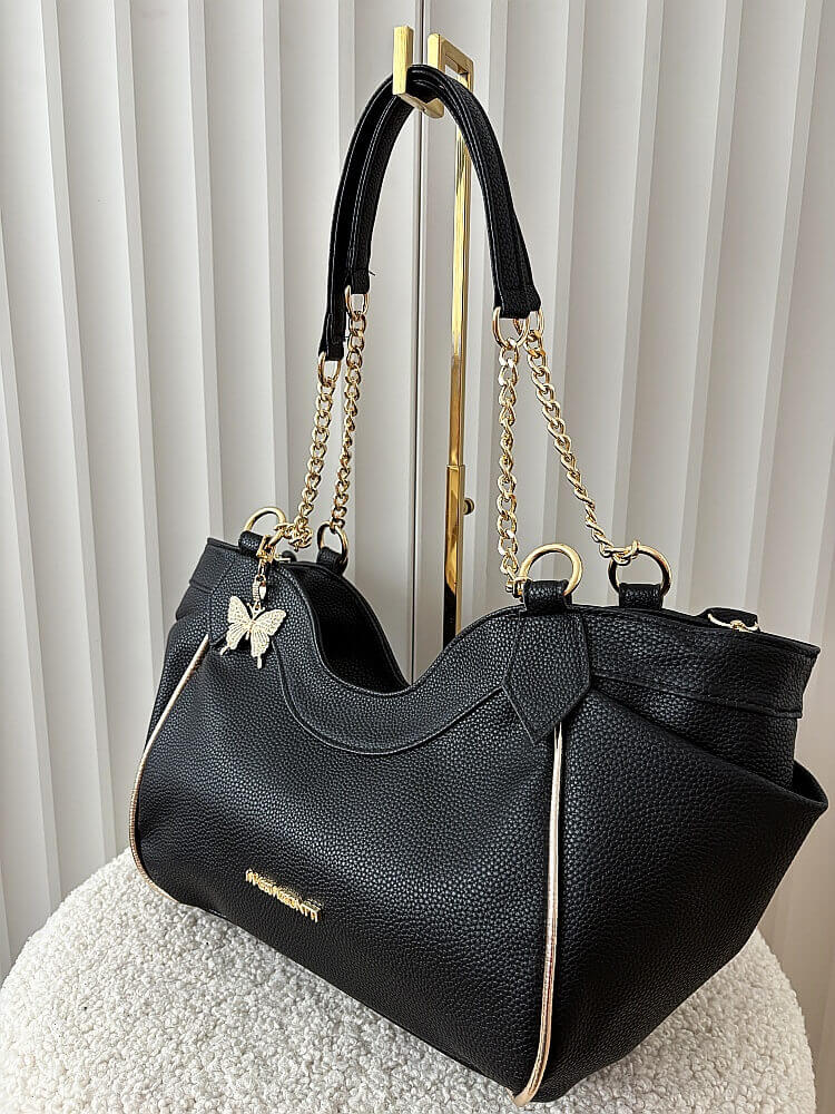 Massimo Contti torba shopper na ramię czarna