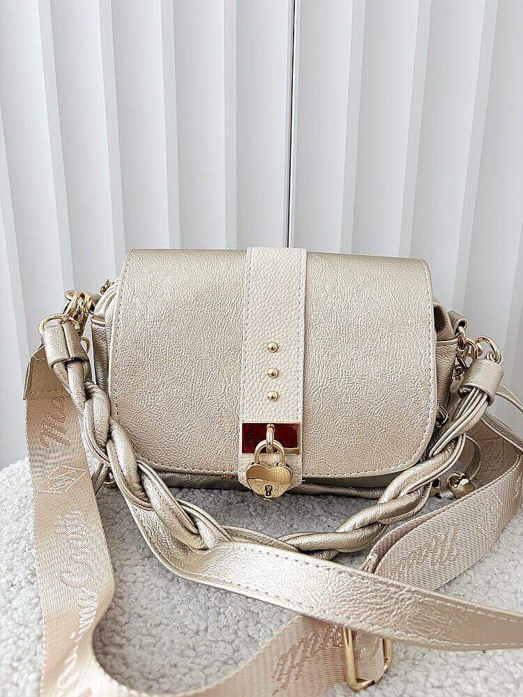 Massimo Contti listonoszka złota z klapką serduszko