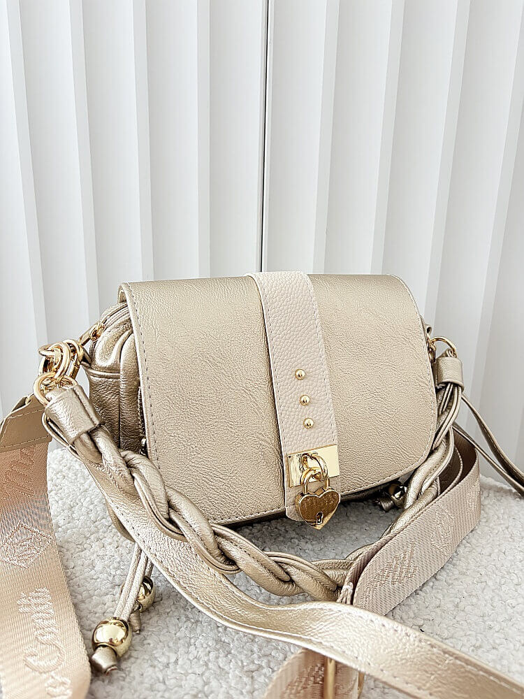 Massimo Contti listonoszka złota z klapką serduszko