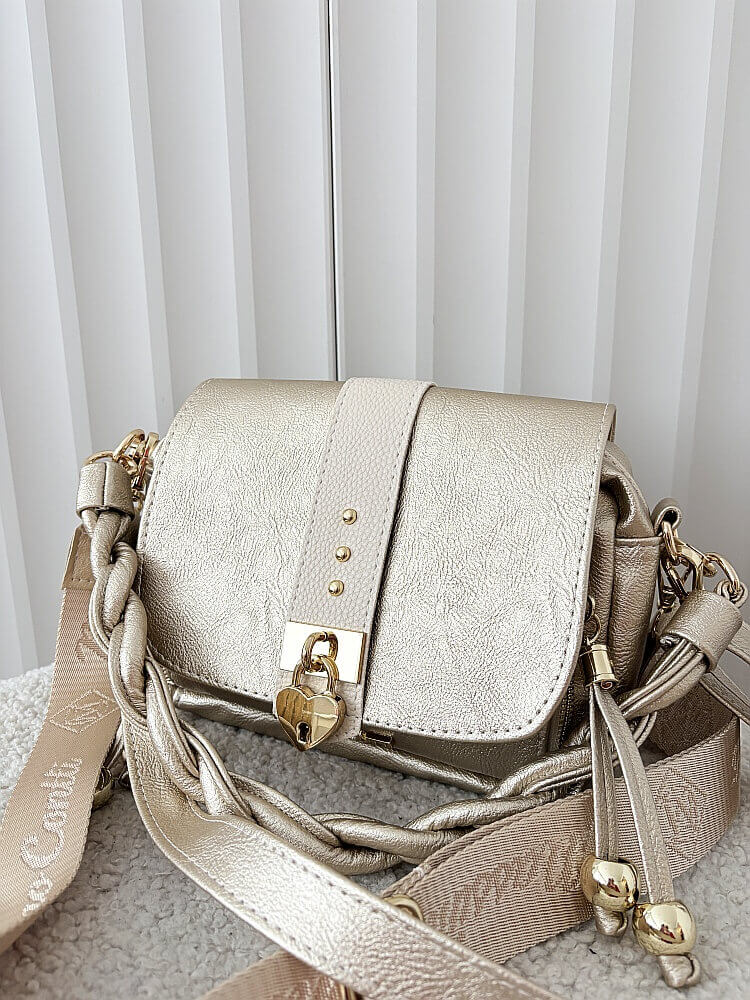 Massimo Contti listonoszka złota z klapką serduszko