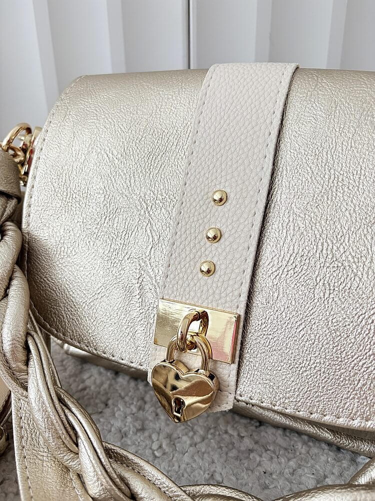 Massimo Contti listonoszka złota z klapką serduszko