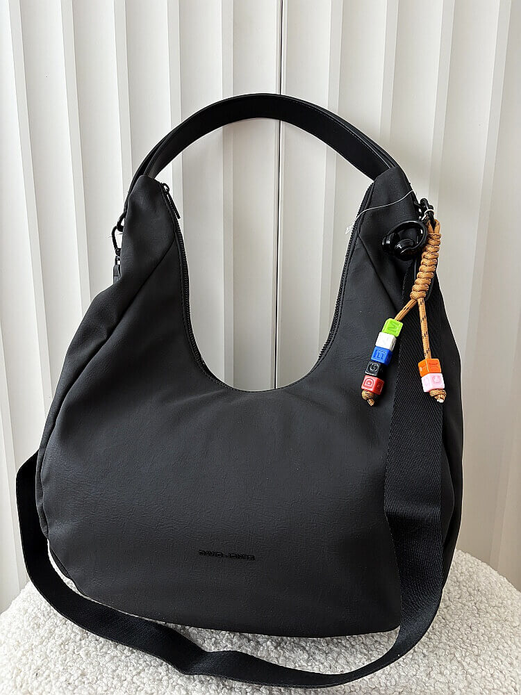 David Jones torebka shopper na ramię czarna
