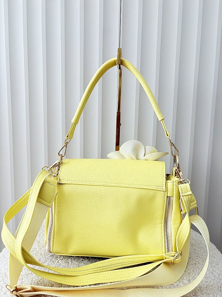 Massimo Contti torebka listonoszka żółta kwiaty zip