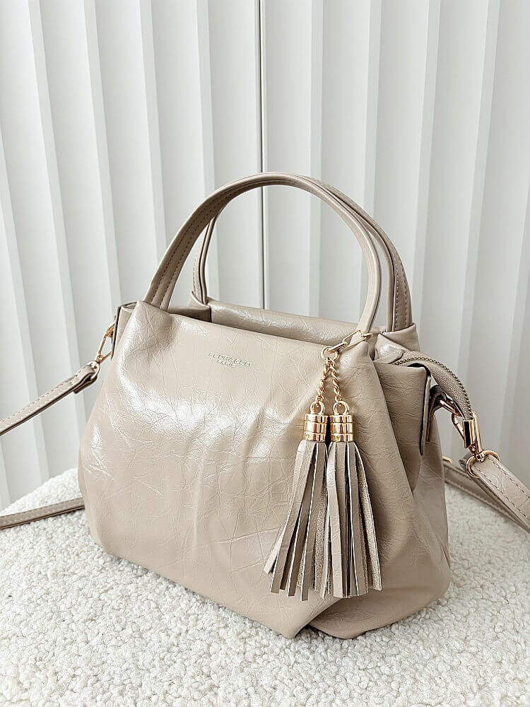 Flora&Co torebka mini shopperka beżowa