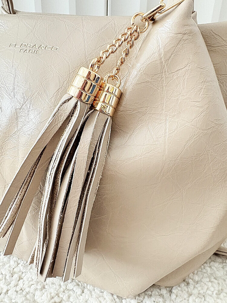 Flora&Co torebka mini shopperka beżowa