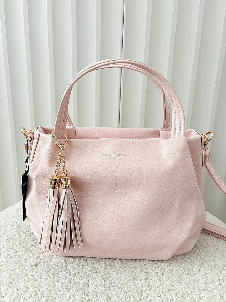 Flora&Co torebka mini shopperka różowa