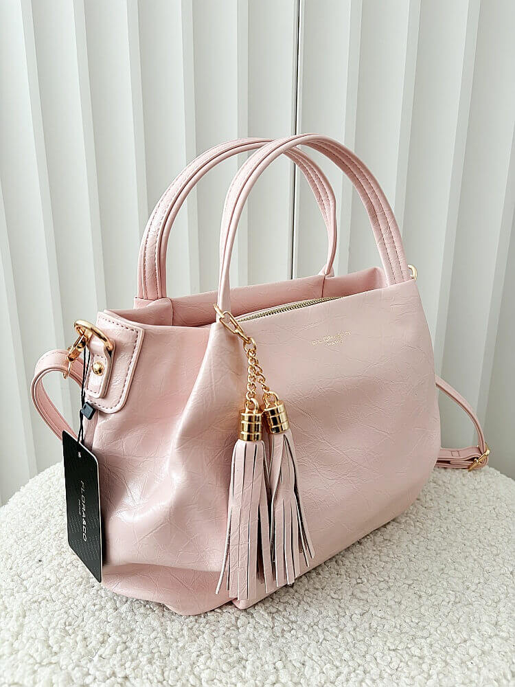 Flora&Co torebka mini shopperka różowa