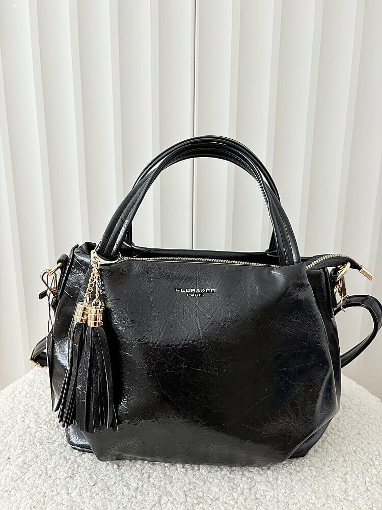 Flora&Co torebka mini shopperka czarna