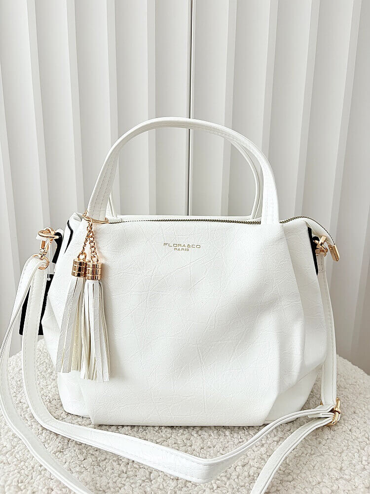 Flora&Co torebka mini shopperka biała