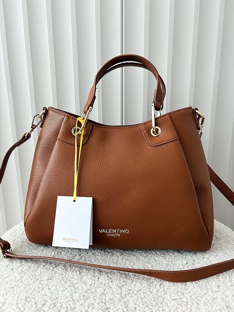 Torebka shopperka camelowa