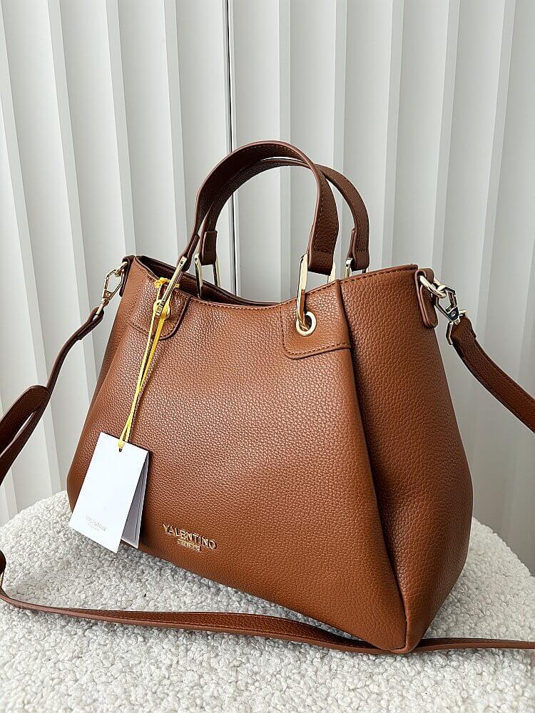 Torebka shopperka camelowa