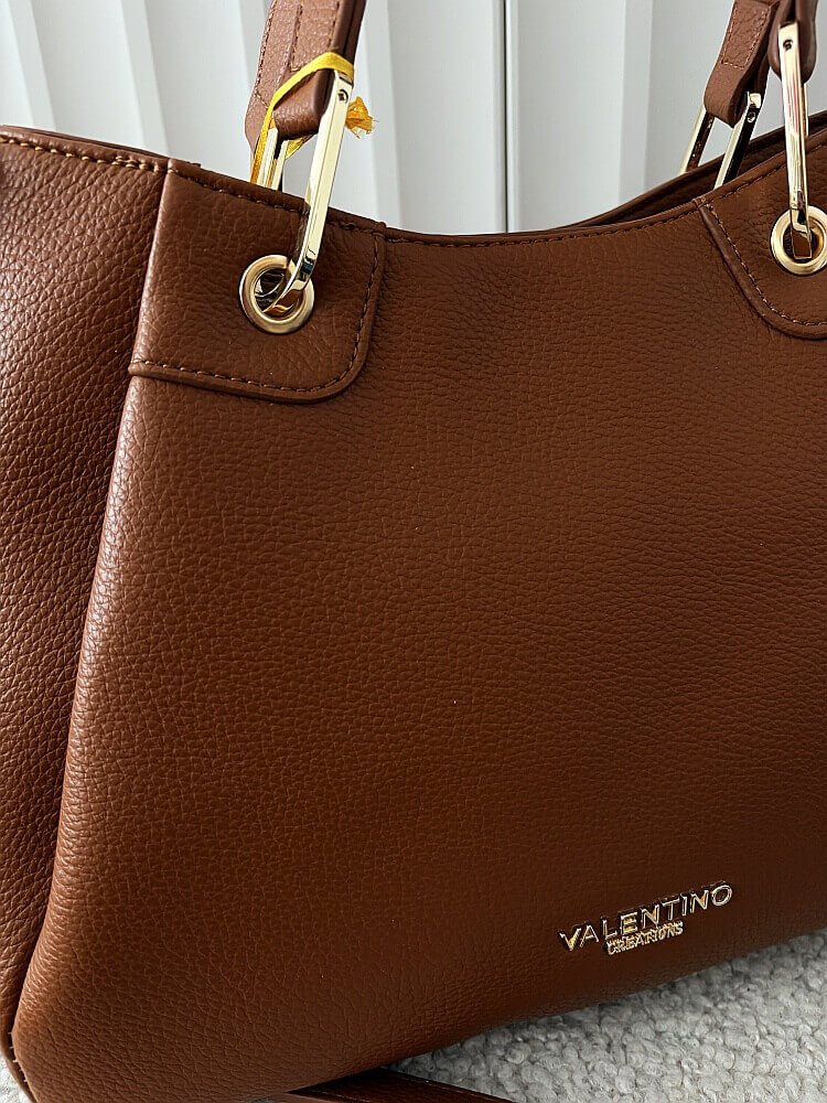 Torebka shopperka camelowa