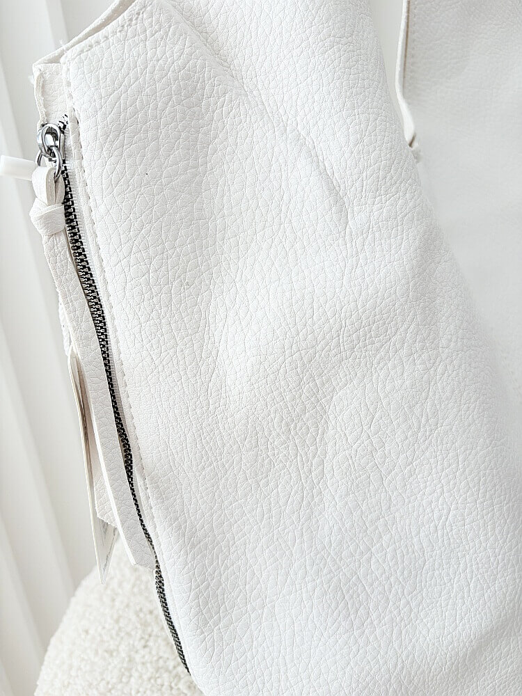 Maxfly torebka shopper na ramię i listonoszka 2w1 biała