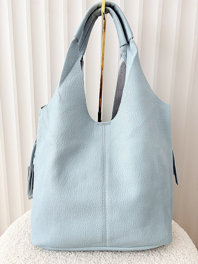 Maxfly torebka shopper na ramię i listonoszka 2w1 jasnoniebieska