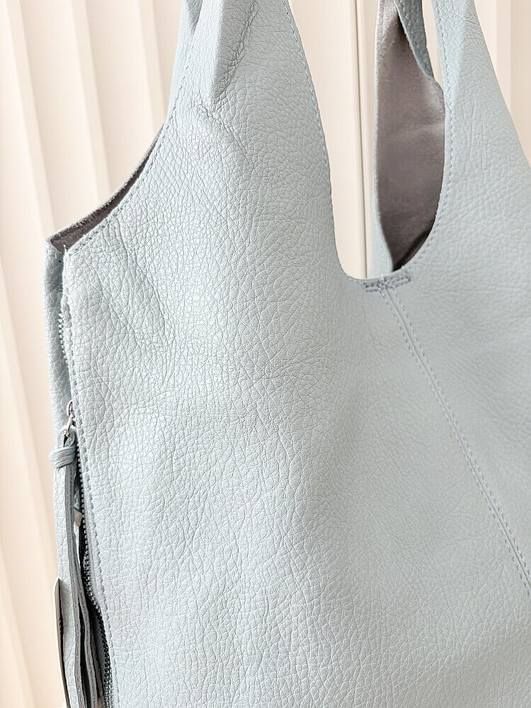 Maxfly torebka shopper na ramię i listonoszka 2w1 jasnoniebieska