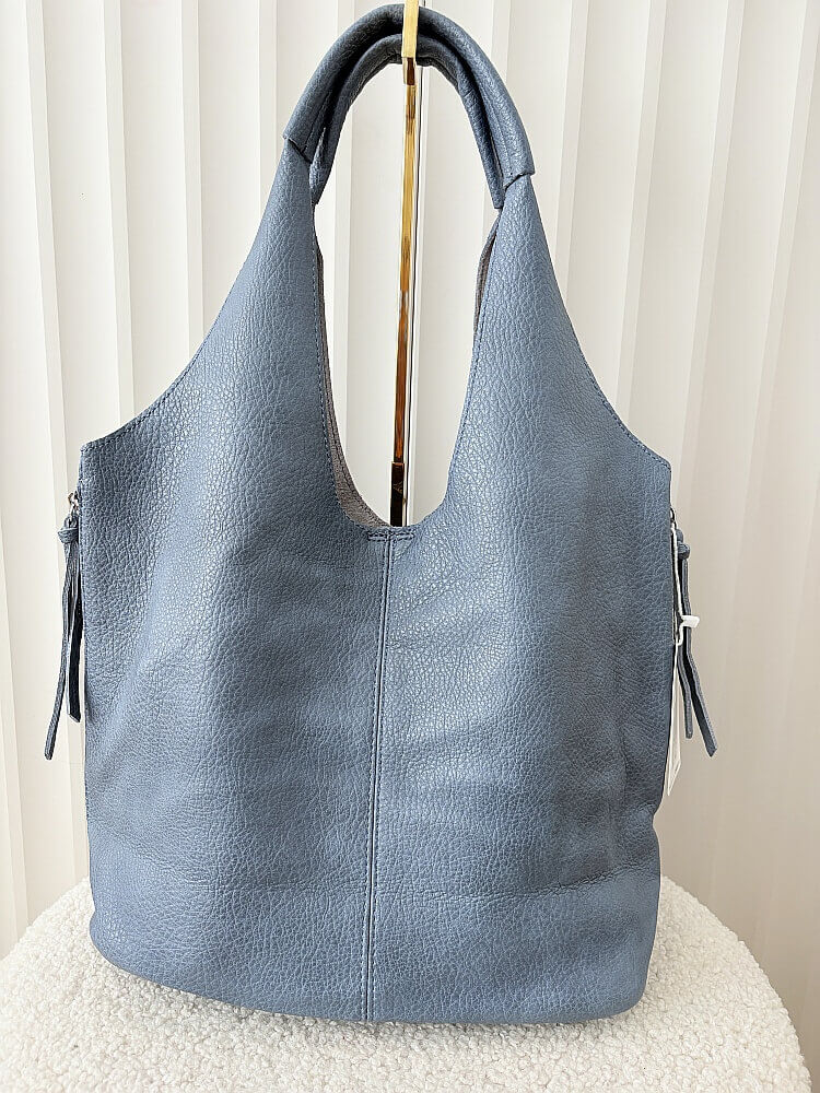 Maxfly torebka shopper na ramię i listonoszka 2w1 niebieska