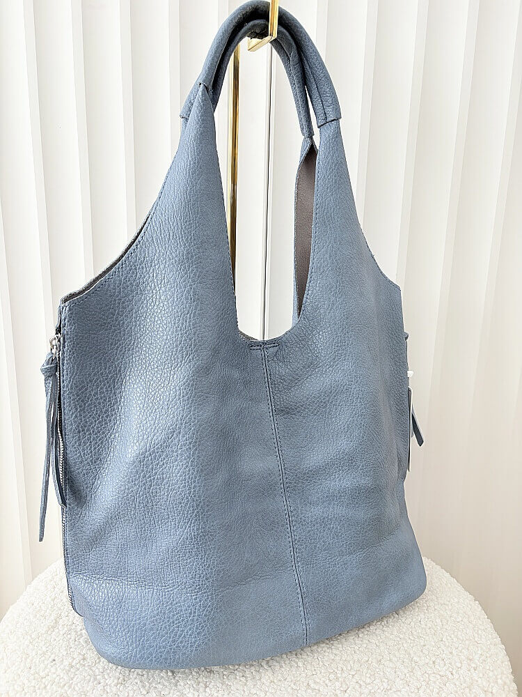 Maxfly torebka shopper na ramię i listonoszka 2w1 niebieska